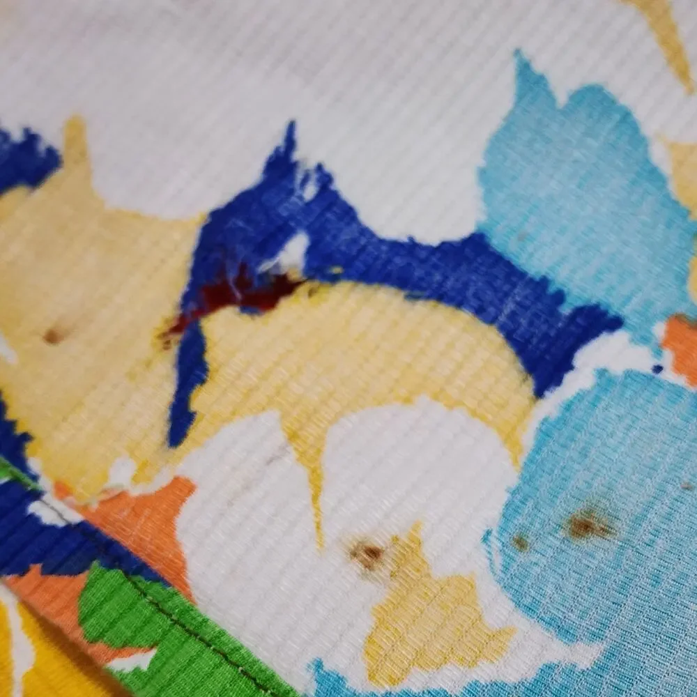 Fabric Material Retro Boho Bold Bright Floral Print 82